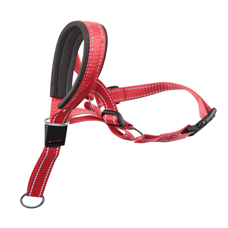 reflective dog muzzle and leash set, view 3 - MRSLM