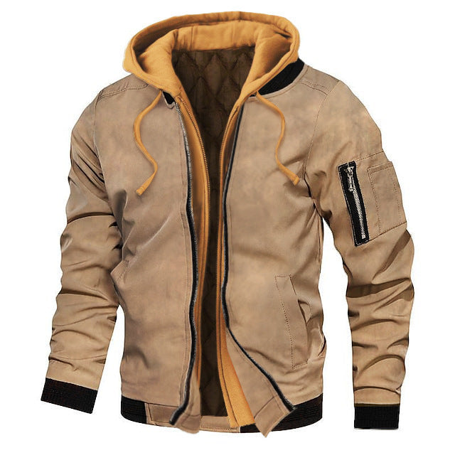 men's thick hooded jacket, view 12 - MRSLM