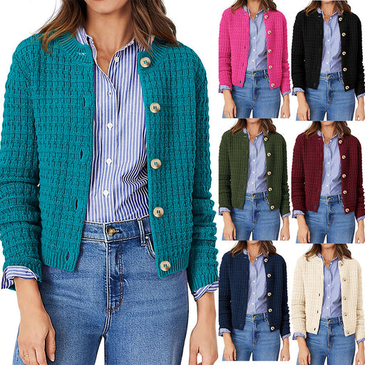 women's knitted cardigan sweater coat - MRSLM