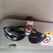 Luxe rhinestone car visor sunglasses holder, view 8 - MRSLM
