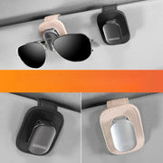 Leather sun visor car glasses clip, view 9 - MRSLM