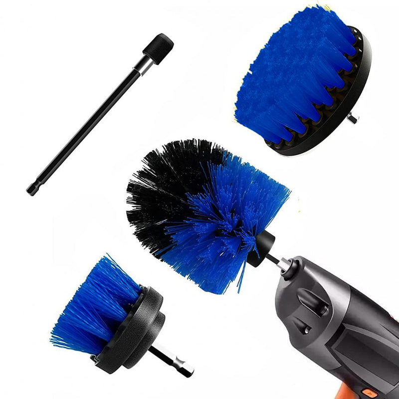 4-piece electric drill brush set with extension pole - MRSLM