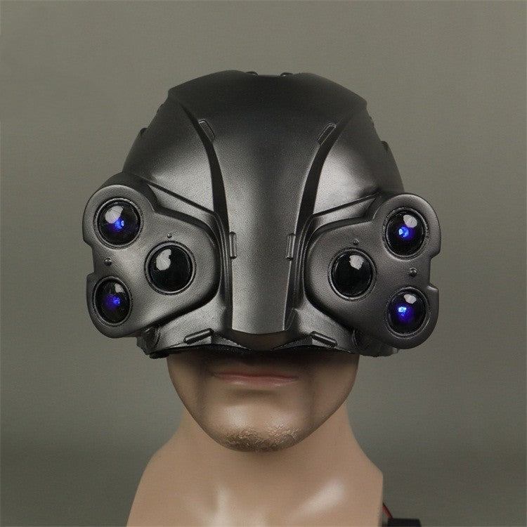 cyberpunk helmet mask, view 5 - MRSLM
