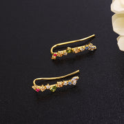 zircon geometric drop ear clips, view 2 - MRSLM
