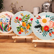 DIY floral embroidery kit, view 16 - MRSLM