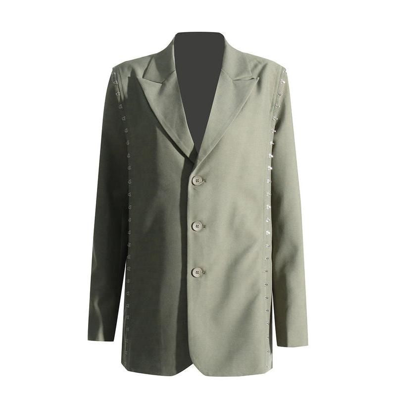fashion womens camouflage blazer, view 3 - MRSLM