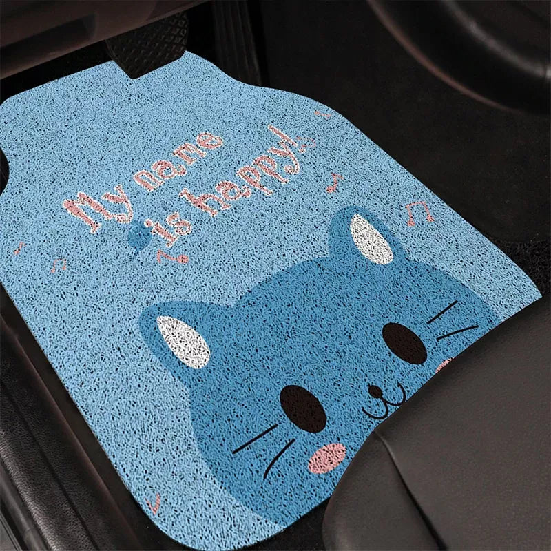 Universal Cartoon Pattern Waterproof Car Floor Mats