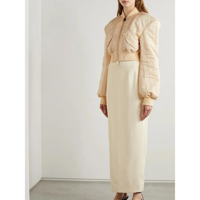 stand collar zippered jacket, view 5 - MRSLM