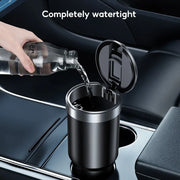 Portable car trash can with lid, view 5 - MRSLM