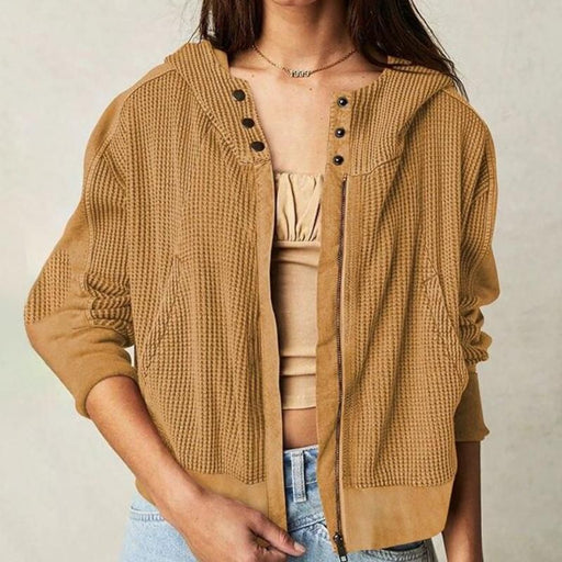 waffle zip-up hoodie - MRSLM