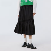 elegant mid-calf black skirt, view 5 - MRSLM