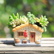 vintage farmhouse resin planter, view 6 - MRSLM