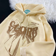 loose velvet-lined hooded cotton jacket, view 3 - MRSLM