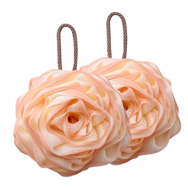 flower shape shower puff set, view 4 - MRSLM