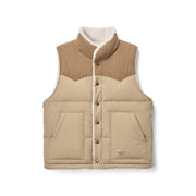 men's reversible sherpa lined down vest, view 3 - MRSLM