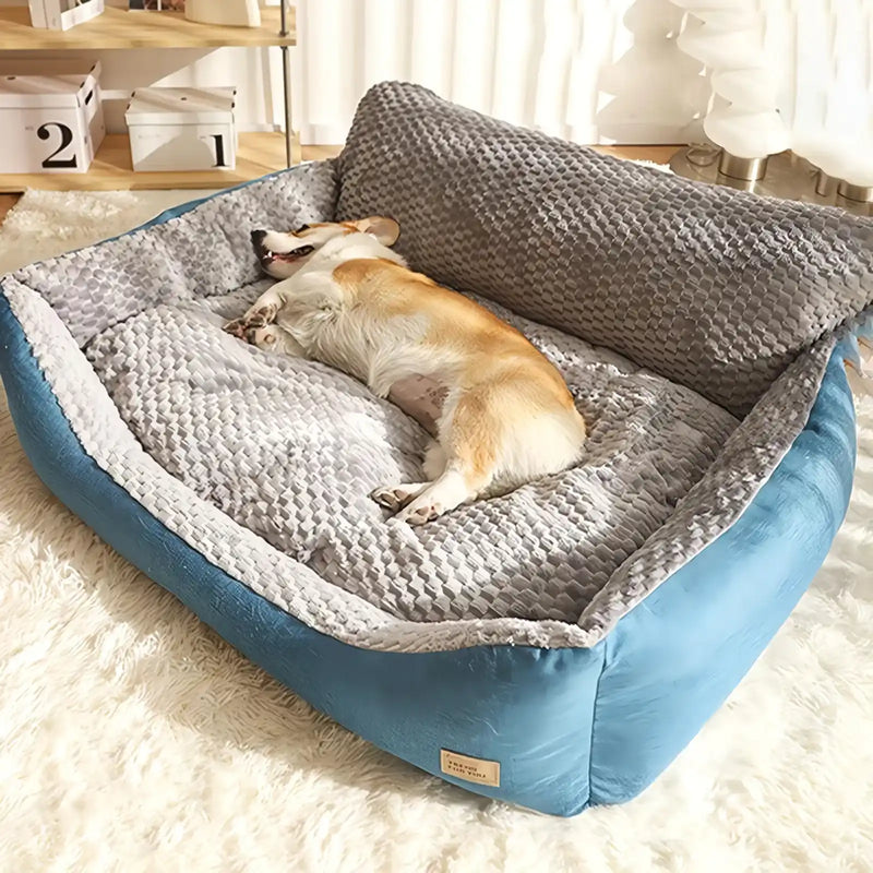 cozy winter warm dog bed, view 3 - MRSLM