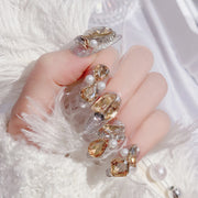 luxury glitter crystal false nails - MRSLM