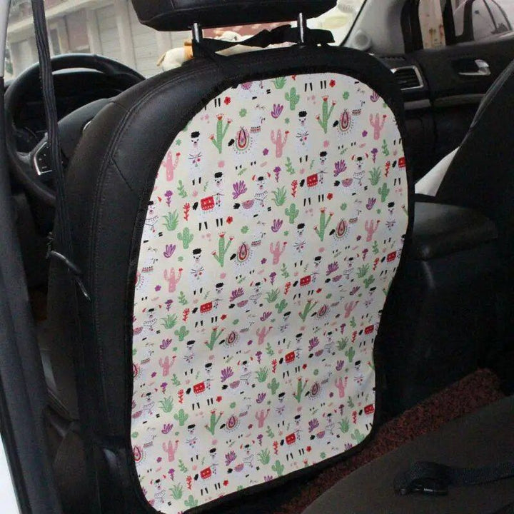 Car Seat Back Protector with Penguin Design