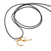 bowknot snake bone chain necklace, view 2 - MRSLM