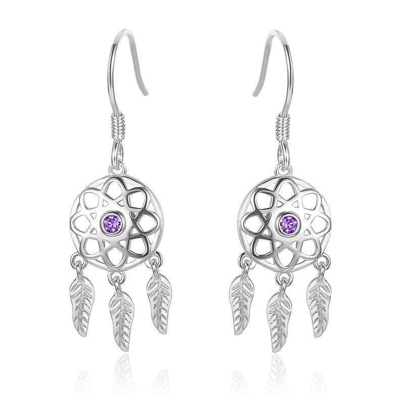 tassel micro set crystal earrings, view 4 - MRSLM