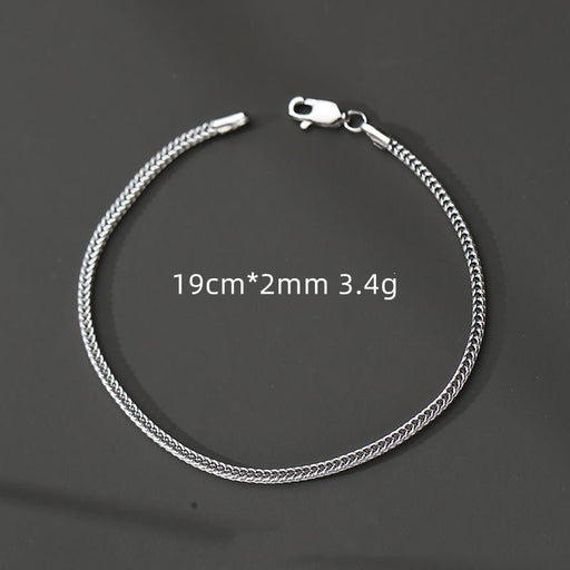men's s925 silver chain bracelet, view 5 - MRSLM