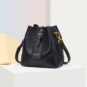 leather bucket bag, view 4 - MRSLM