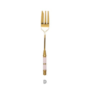 gold dessert fork, view 7 - MRSLM