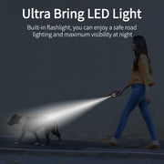 LED retractable dog leash, view 6 - MRSLM