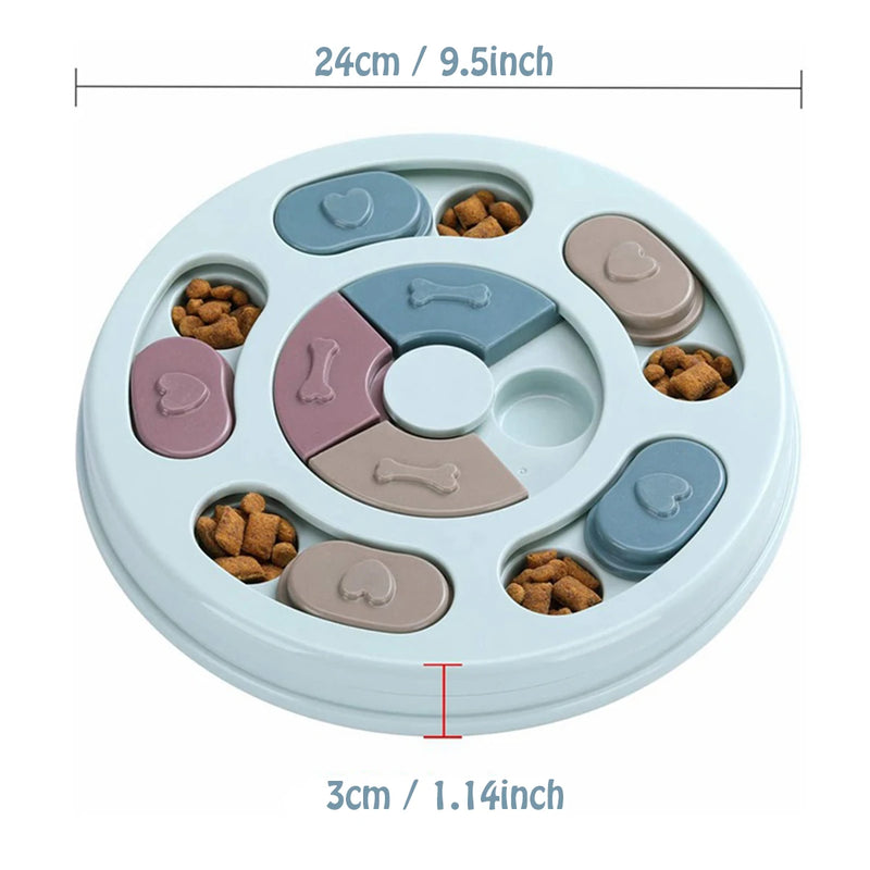 Interactive dog slow feeder bowl, view 2 - MRSLM