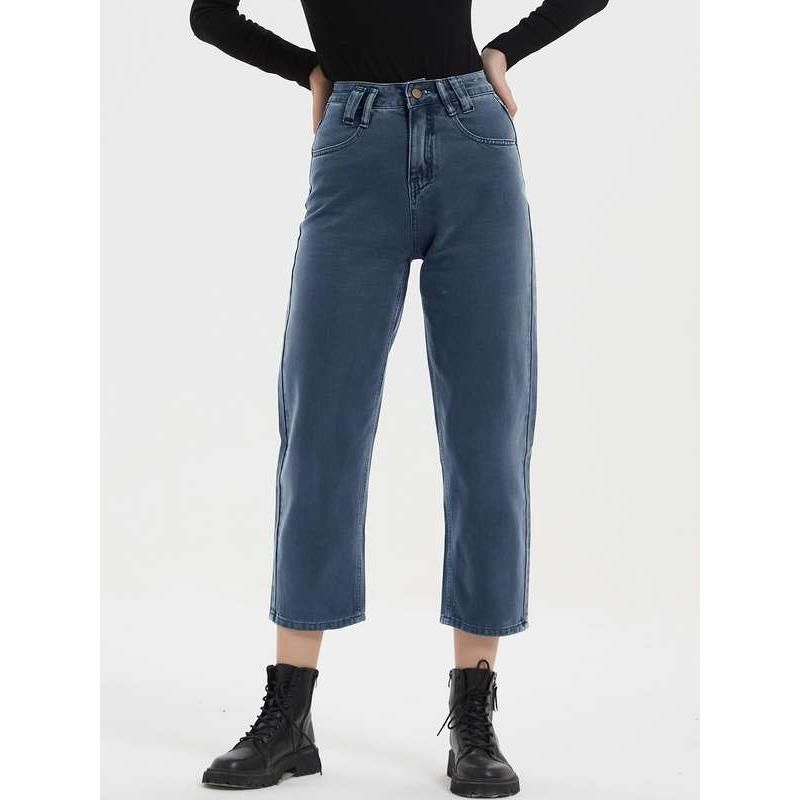 Y2K vintage high-waist straight leg jeans, view 2 - MRSLM