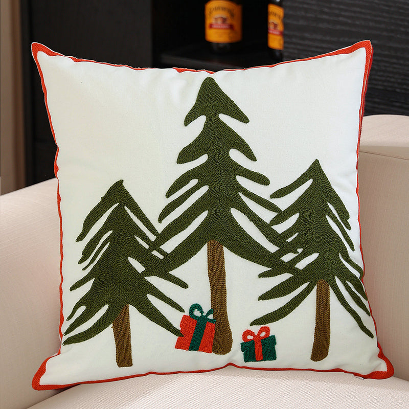 christmas snowflake pillow cover, view 4 - MRSLM