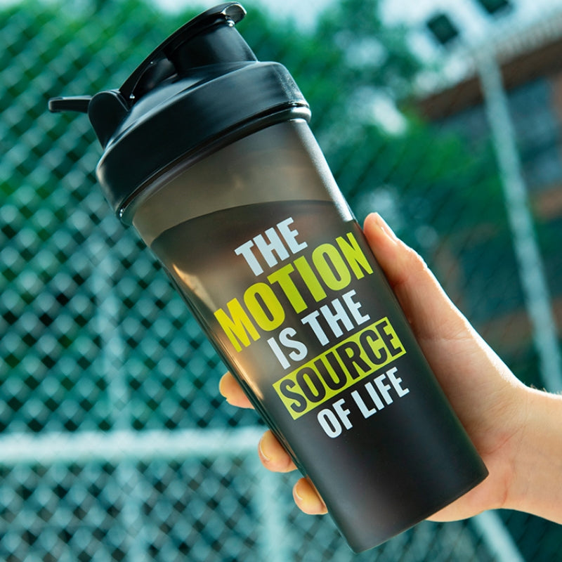 portable protein shaker bottle, view 7 - MRSLM