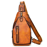 retro cattlehide leather bag, view 6 - MRSLM