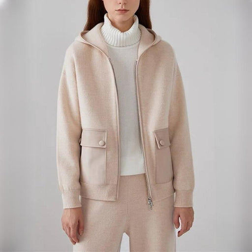 women's zipper jacket with stand collar - MRSLM