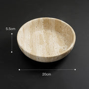 travertine serving tray, view 2 - MRSLM