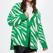 vintage print knitted cardigan - MRSLM