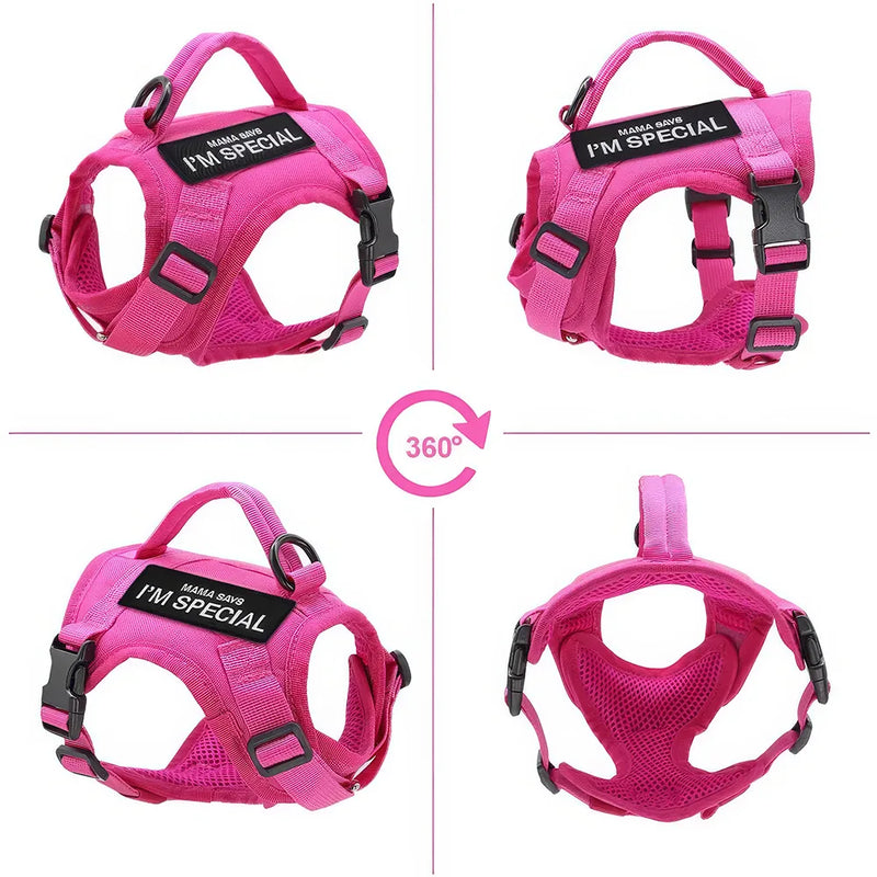 nylon cat harness vest, view 9 - MRSLM