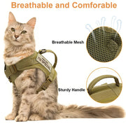 nylon cat harness vest, view 7 - MRSLM