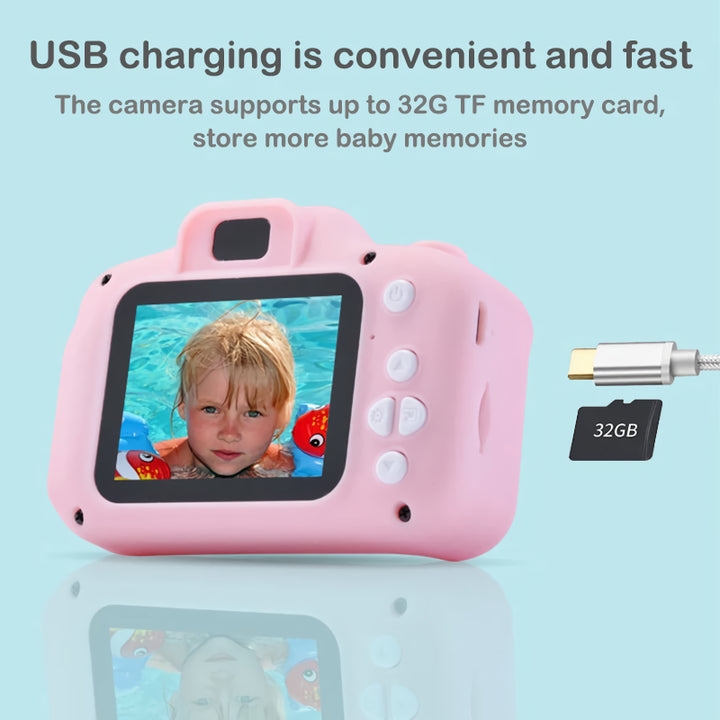 Kids Digital Vintage Camera with 32GB for Outdoor Photography