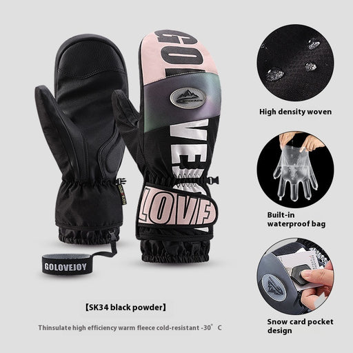 Women's fleece-lined snowboard gloves - MRSLM