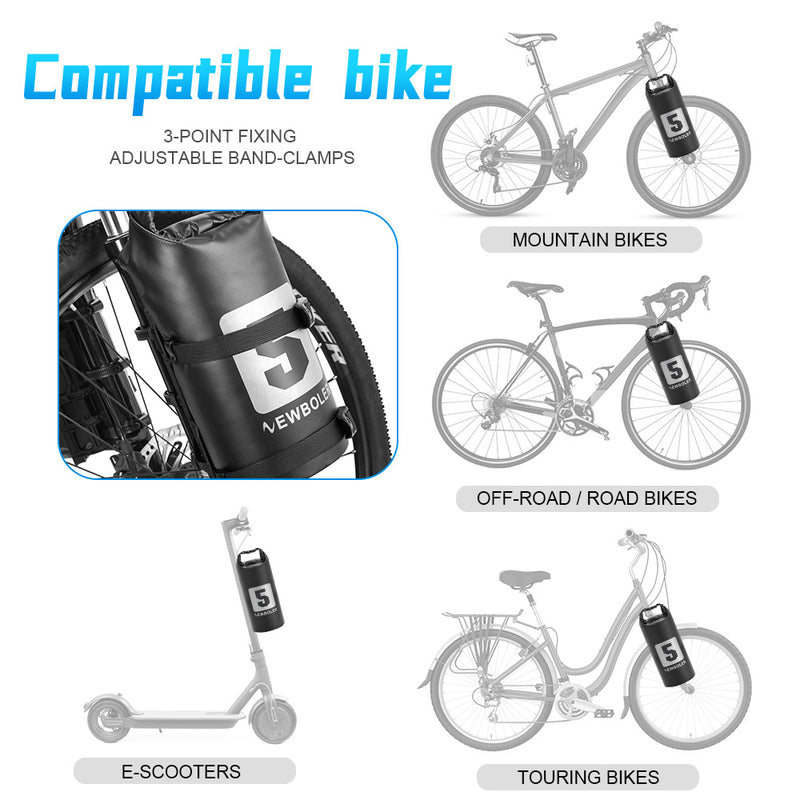 waterproof bike fork bag, view 6 - MRSLM