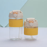 portable glass water bottle with straw, view 3 - MRSLM
