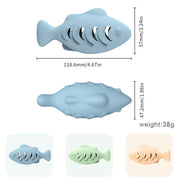 Silicone fish catnip toy, view 8 - MRSLM