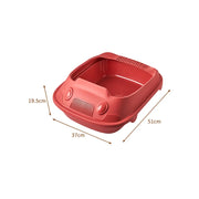 semi-closed cat litter box, view 2 - MRSLM