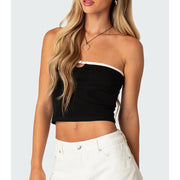 strapless bandeau tube top, view 3 - MRSLM