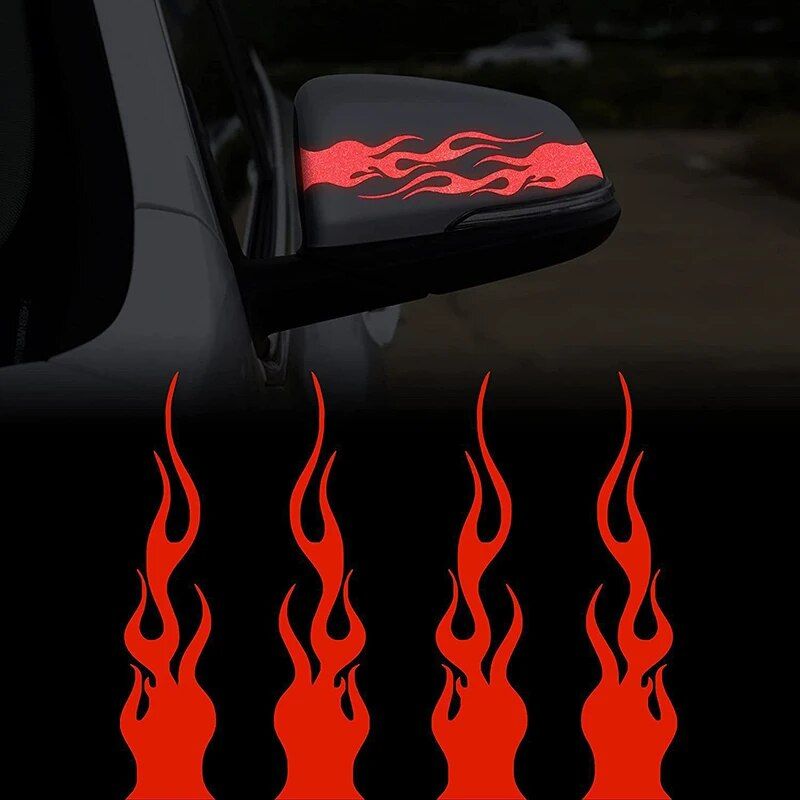 flame design reflective tape for cars and motorcycles, view 6 - MRSLM
