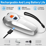Ultrasonic dog repeller with LED flashlight, view 8 - MRSLM