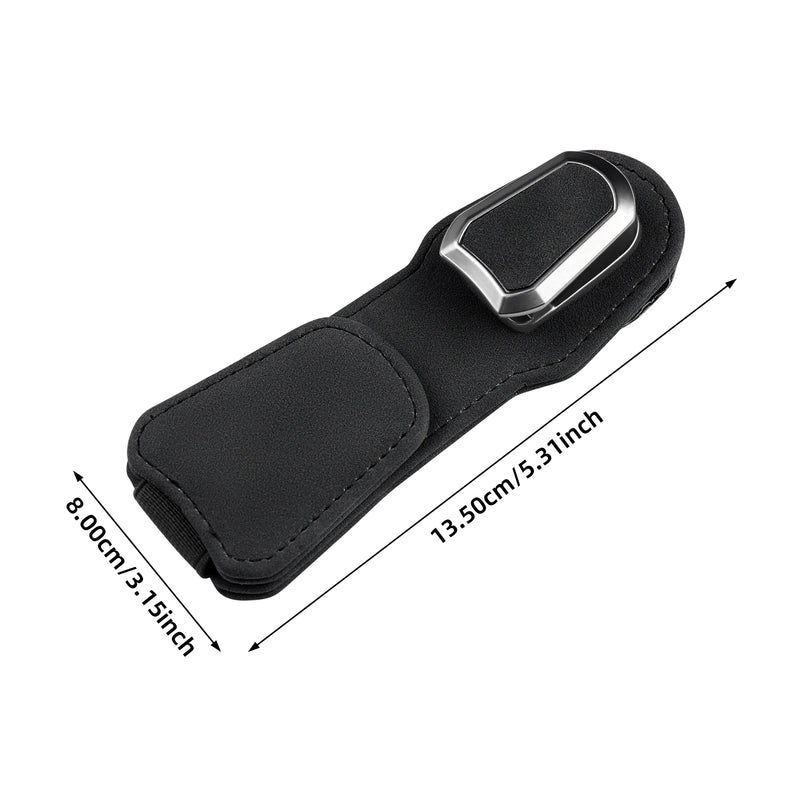 suede car sunglasses holder clip, view 10 - MRSLM