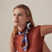 women's silk skinny scarf - MRSLM