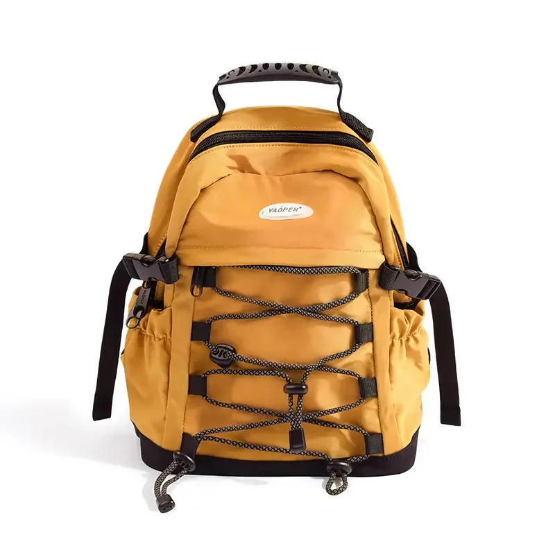 sporty casual nylon backpack, view 4 - MRSLM